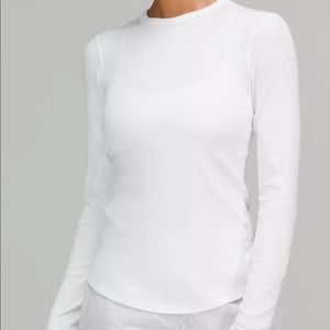 NWOT Lululemon grey color Hold Tight Ribbed Long Sleeve Shirt size 6